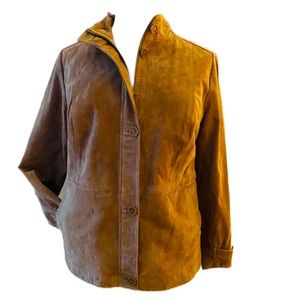 NWT DENNIS BASSO 💯 LEATHER SUEDE JACKET plus